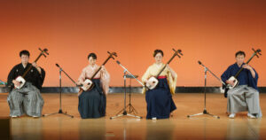 泉大津市文化協会オンステージ2025「じゃわめく芸能」での竹山流 津軽三味線 合奏